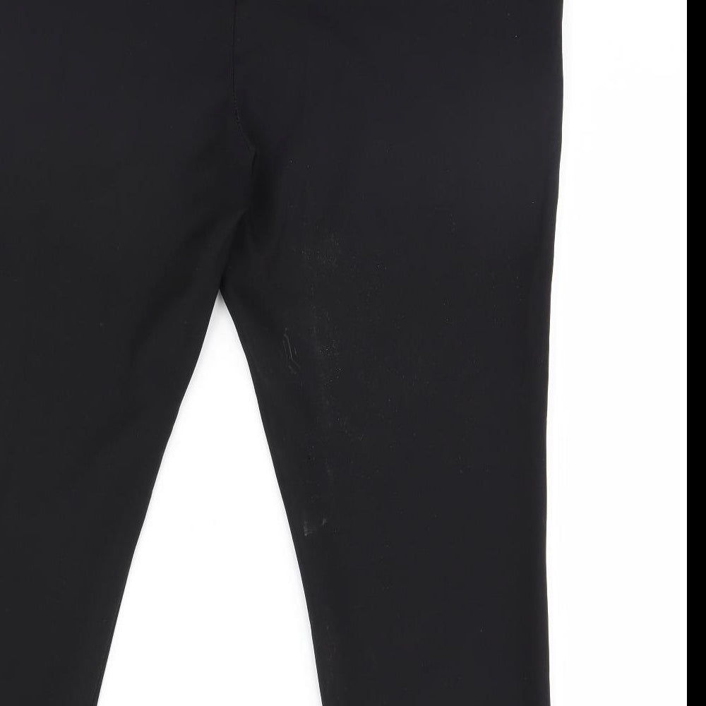 F&F Womens Black Dress Pants Trousers Size 10 L27 in