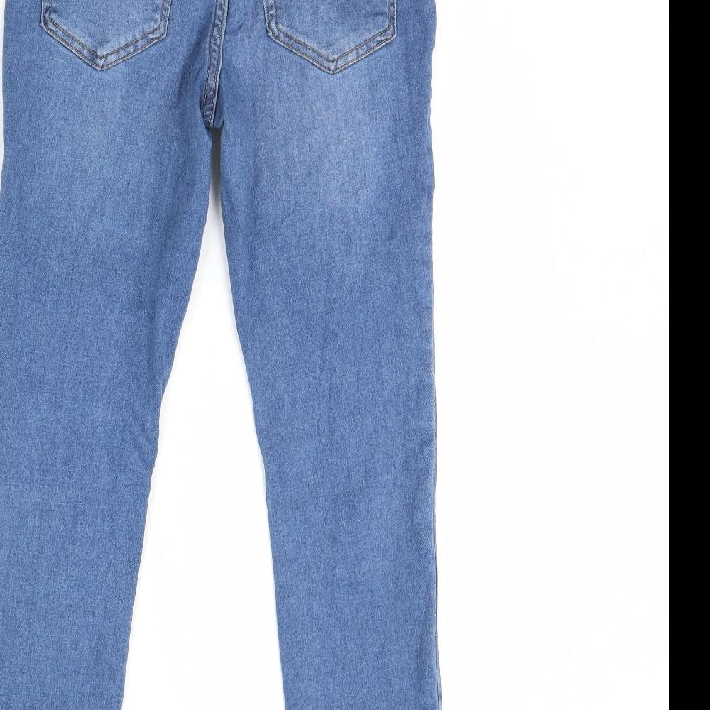 Denim & Co. Womens Blue Denim Skinny Jeans Size 12 L28 in