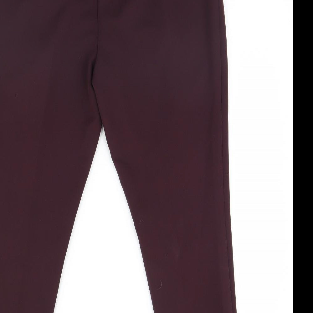 Womens UK Size 12 NEXT Regular Fit Purple Trousers