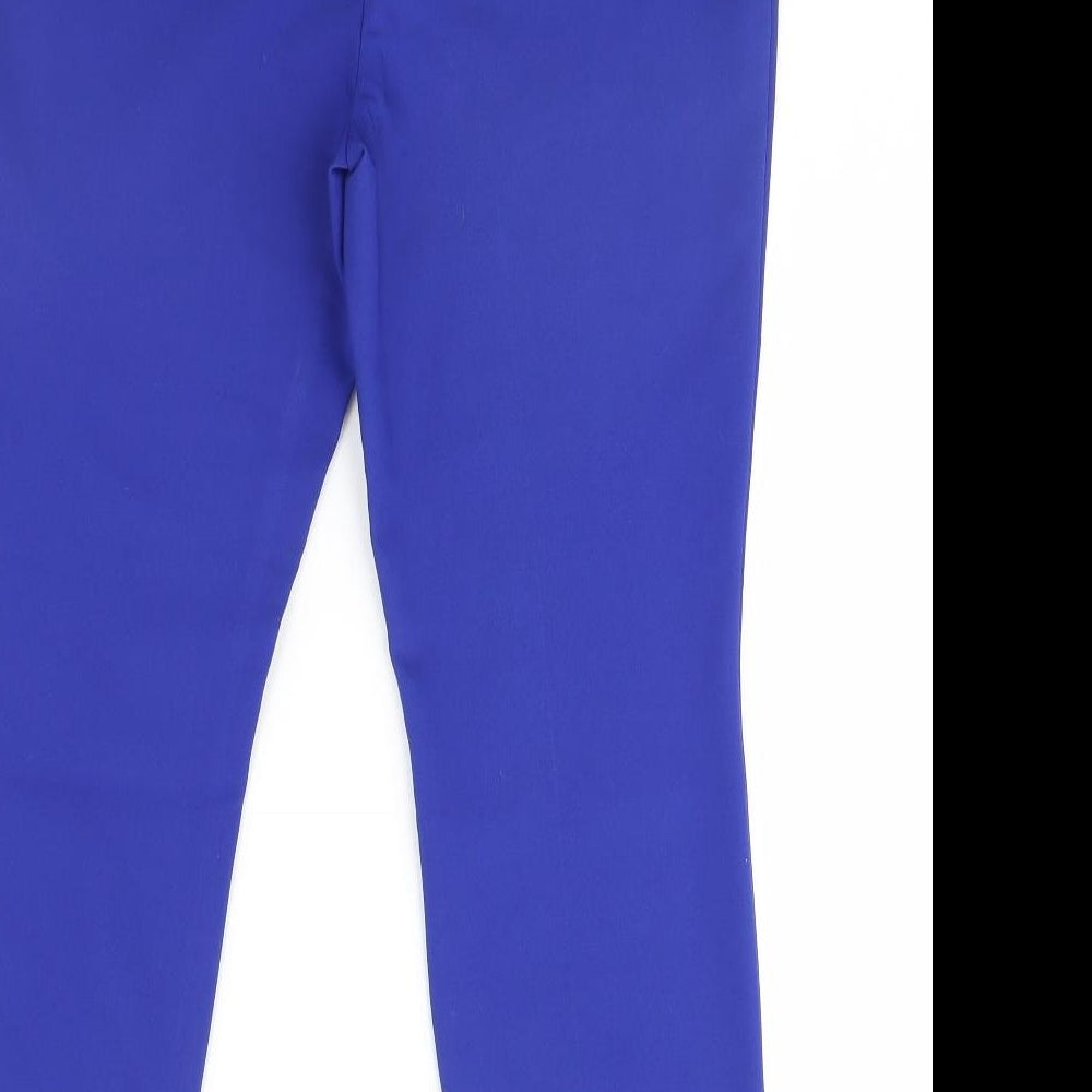 Womens UK Size 12 Papaya Regular Fit Blue Trousers