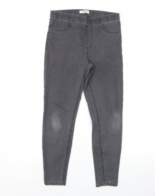 Marks & Spencer Womens Grey Denim Jegging Jeans Size 10 L28 in