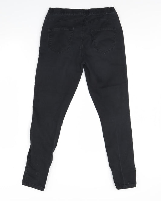 George Womens Black Denim Skinny Jeans Size 12 L29 in