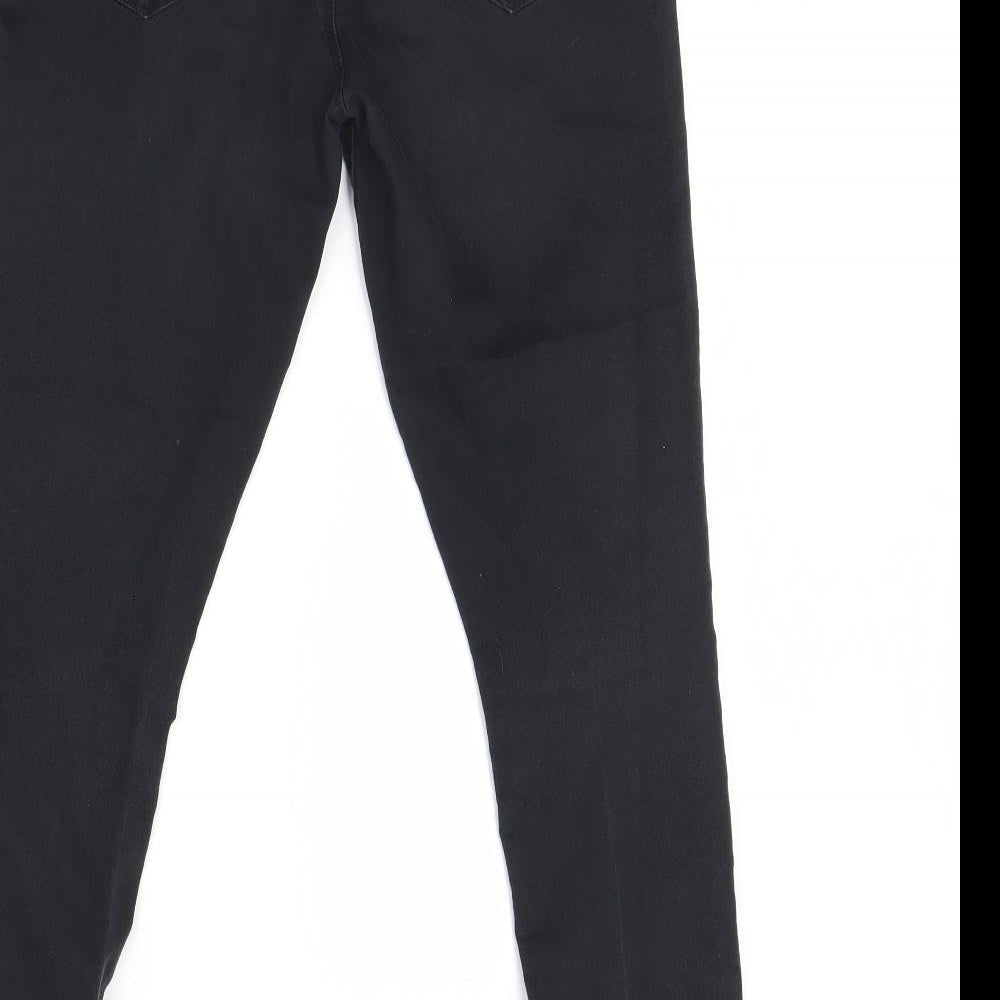 George Womens Black Denim Skinny Jeans Size 12 L29 in