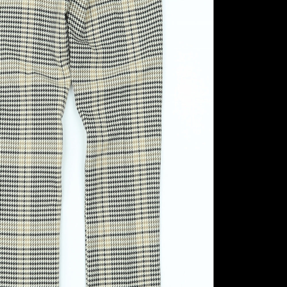 Womens UK Size 6 H&M Regular Fit Yellow Trousers