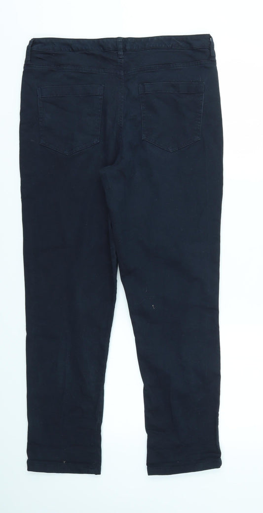 Womens UK Size 14 Dorothy Perkins Regular Fit Dress Pants Black Trousers
