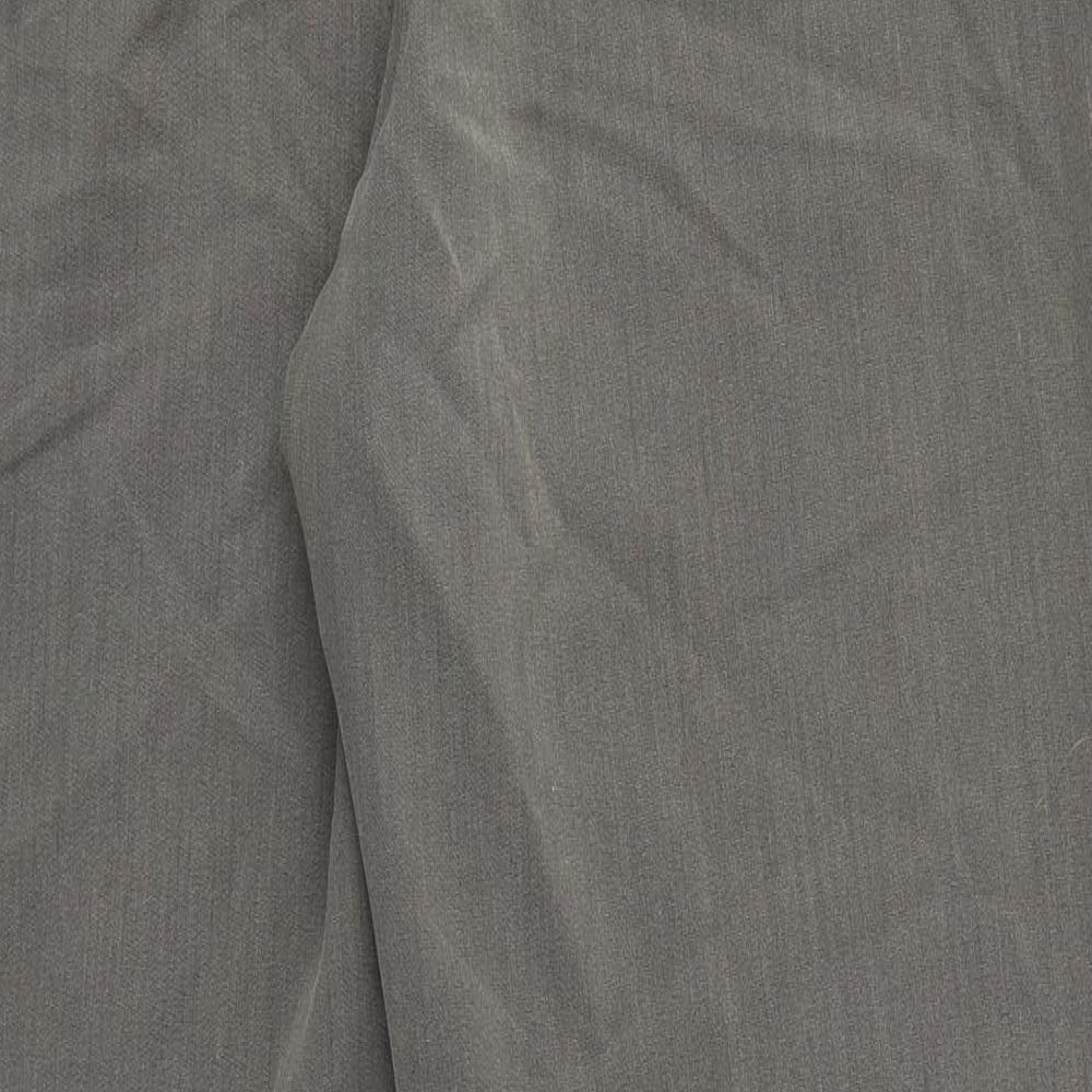 Womens UK Size 18 M&S Regular Fit Dress Pants Brown Trousers
