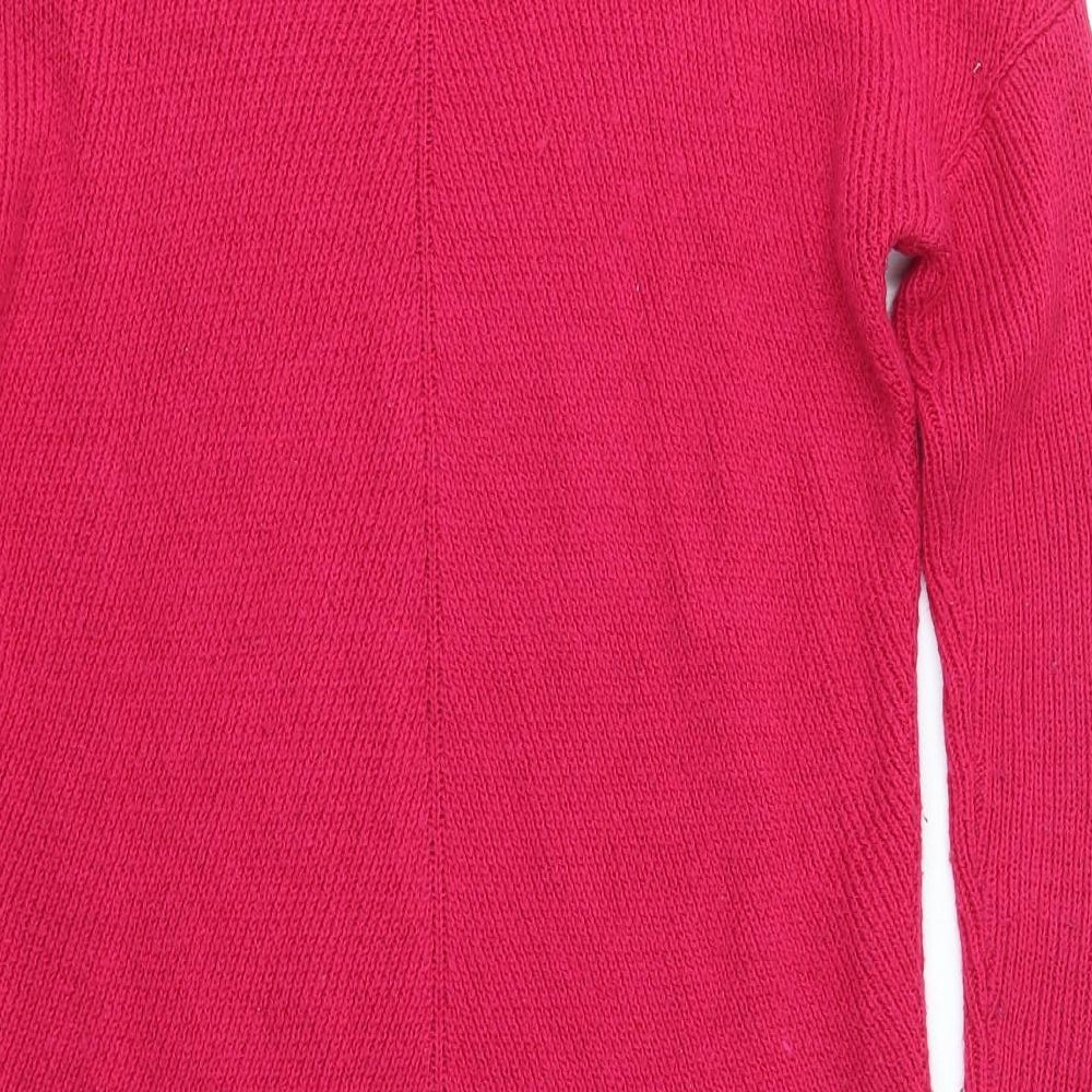 Womens UK Size 10 M&S Pink Pullover Jumper