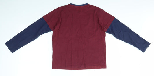 Matalan Boys Multicoloured Solid Pyjama Set Size 12 Years