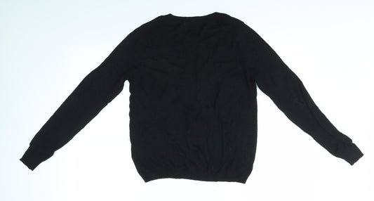 Womens UK Size S M&S Black Pullover Jumper