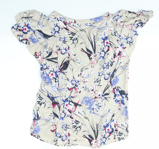 FRANSA Womens Multicoloured Basic Blouse Size S