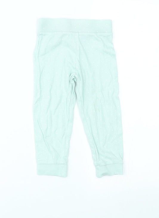 Mini Club Girls Green Polka Dot Pyjama Pants Size 18-24 Months