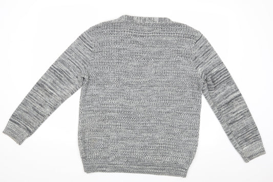 River Island Mens Grey Pullover Jumper Size M
