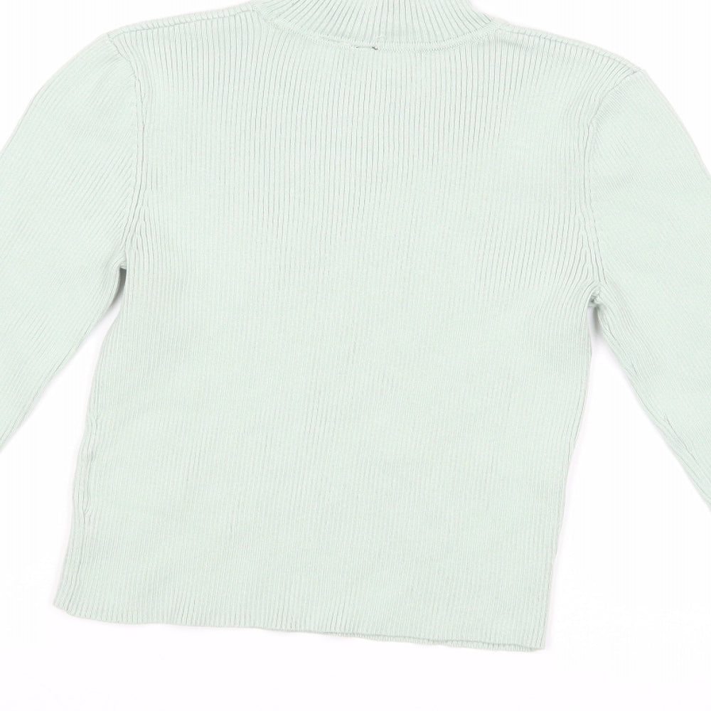 Womens UK Size S H&M Green Pullover Jumper