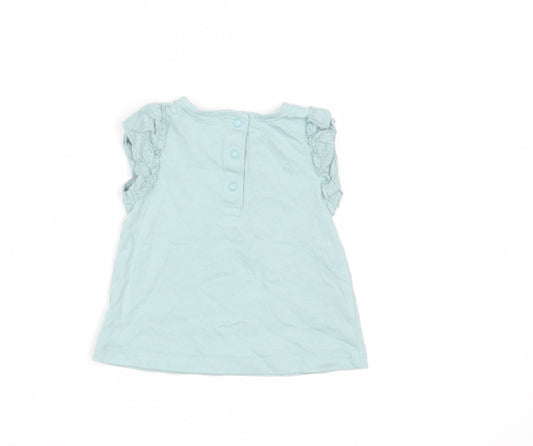 TU Baby Green Basic Blouse Size 3-6 Months