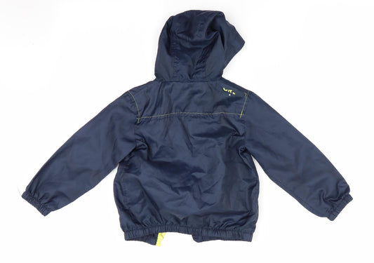 Urban Rascals Boys Blue Parka Coat Size 3-4 Years