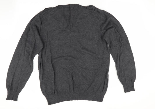 Henleys Mens Grey Pullover Jumper