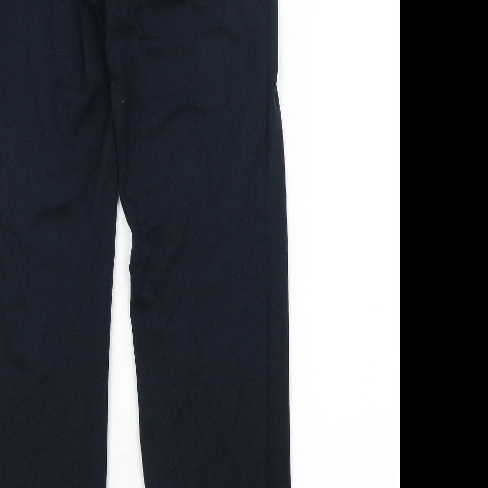 Womens UK Size 8 M&S Regular Fit Blue Trousers