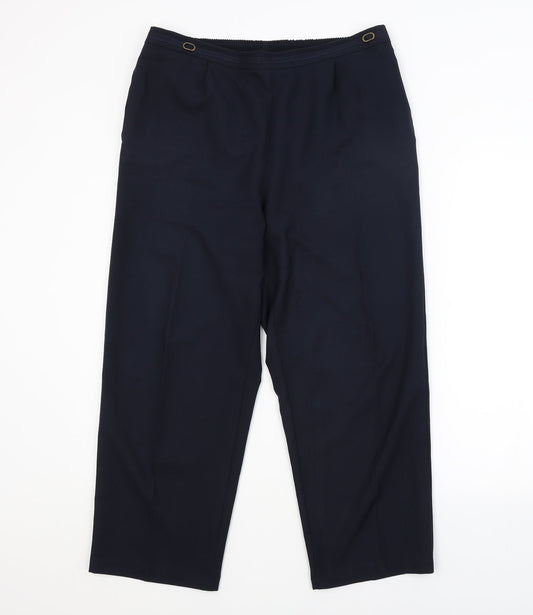 Womens UK Size 16 Bonmarché Regular Fit Blue Trousers