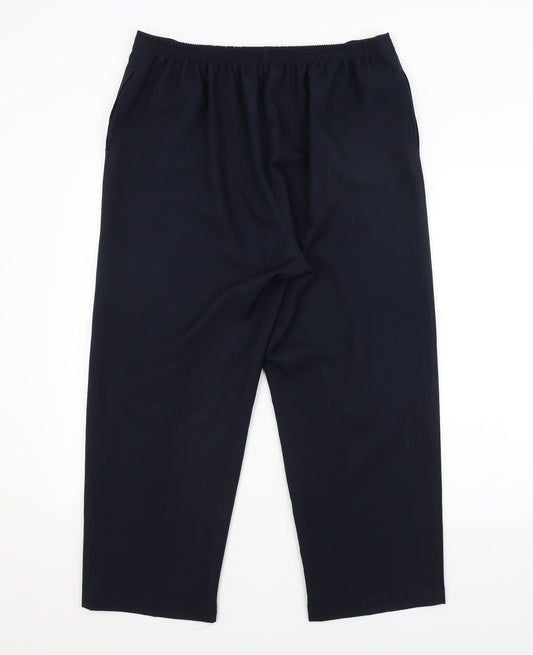 Bonmarché Womens Blue Trousers Size 16 L24 in