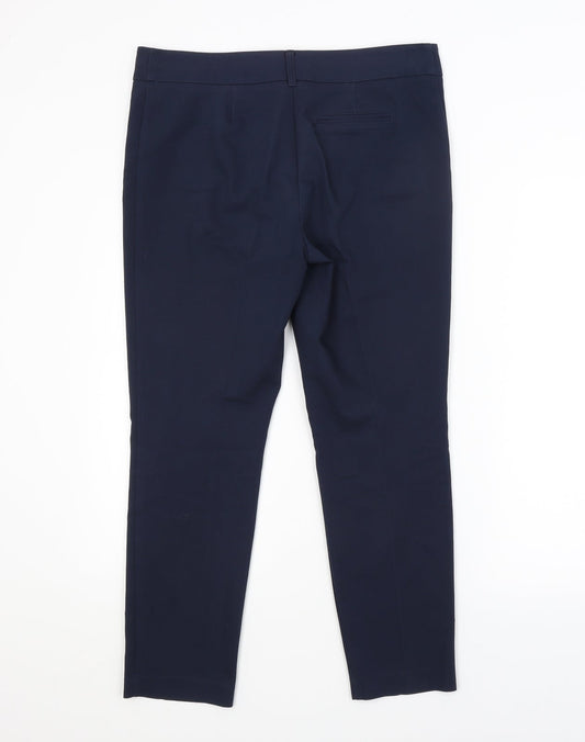 Womens UK Size 12 Papaya Regular Fit Blue Trousers