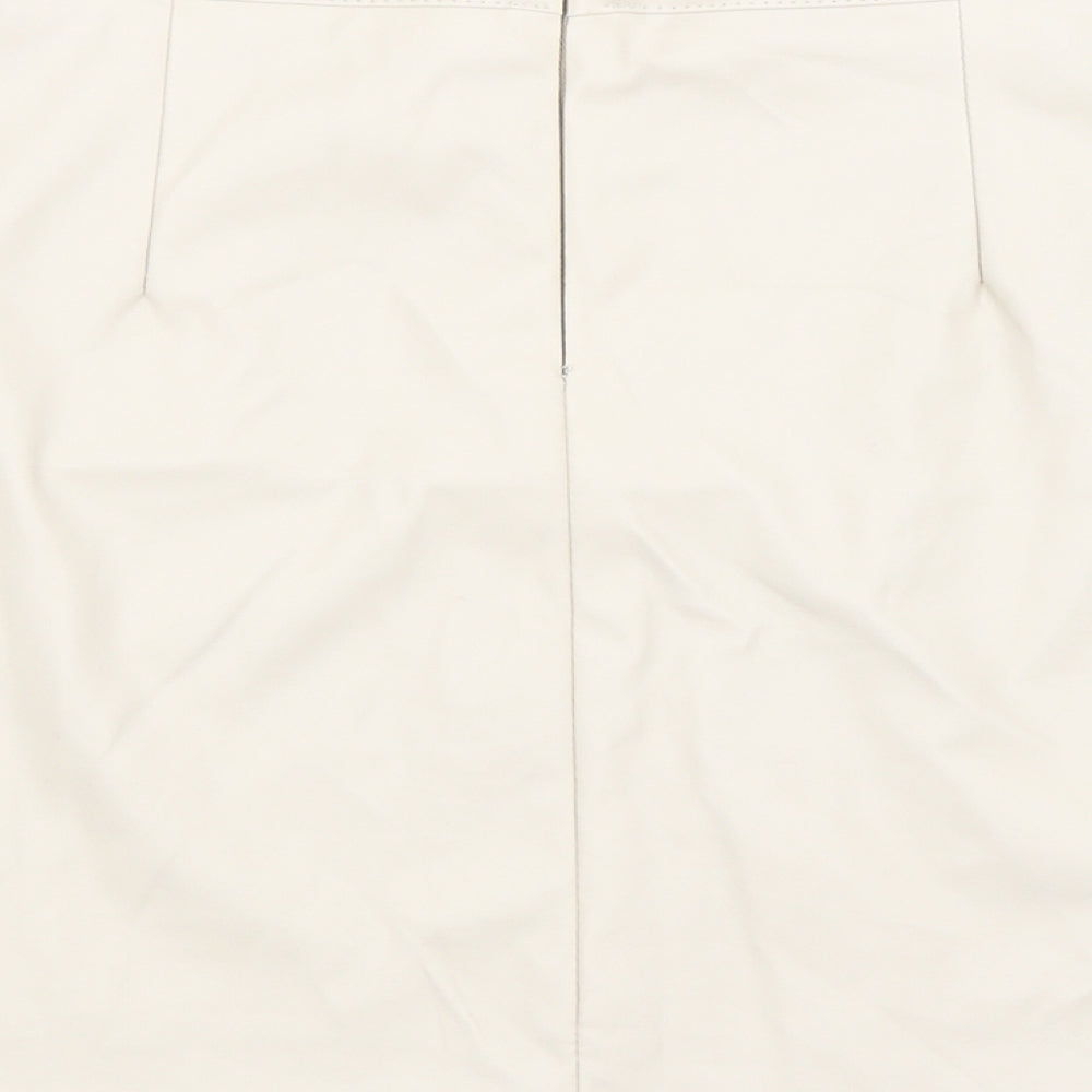 PRETTYLITTLETHING Womens Beige A-Line Skirt Size 8