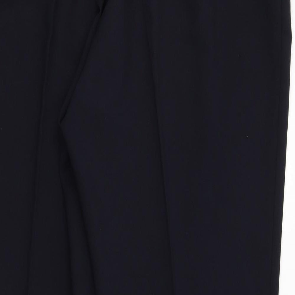 Womens UK Size 18 Preworn Regular Fit Blue Trousers