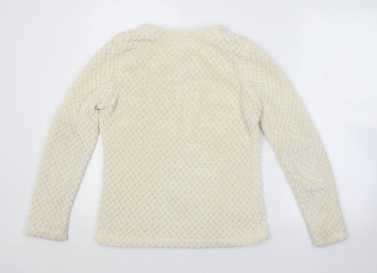 George Womens Beige Argyle/Diamond Pullover Jumper Size 8