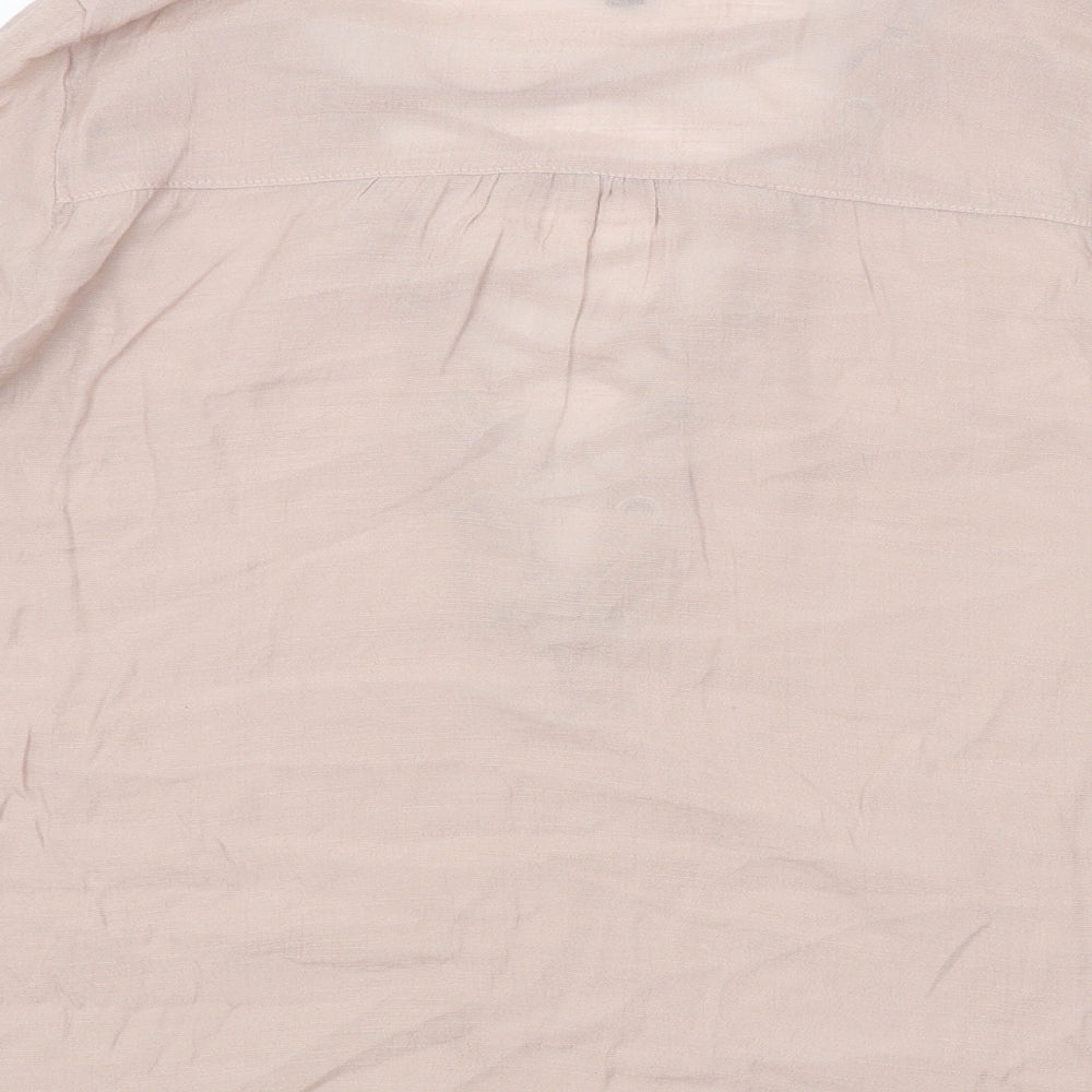 Womens UK Size 8 H&M Pink Basic Blouse