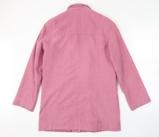 Womens UK Size 10 EWM Pink Overcoat