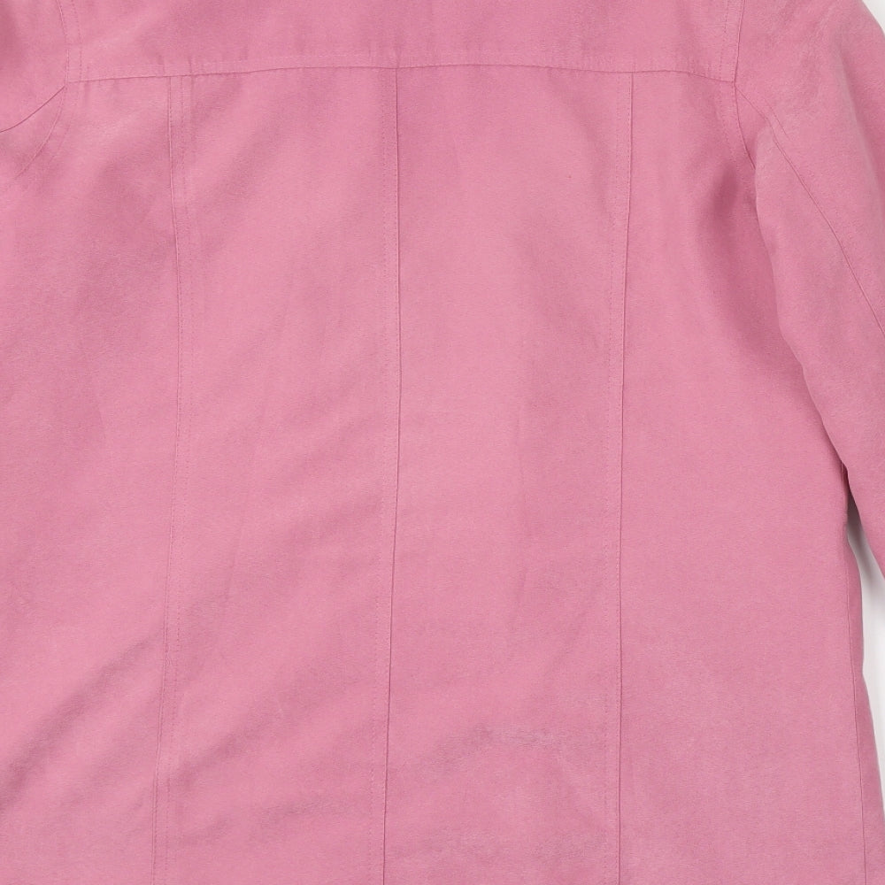 Womens UK Size 10 EWM Pink Overcoat