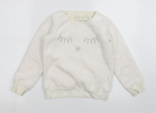 NEXT Girls White Top Pyjama Top Size 9 Years