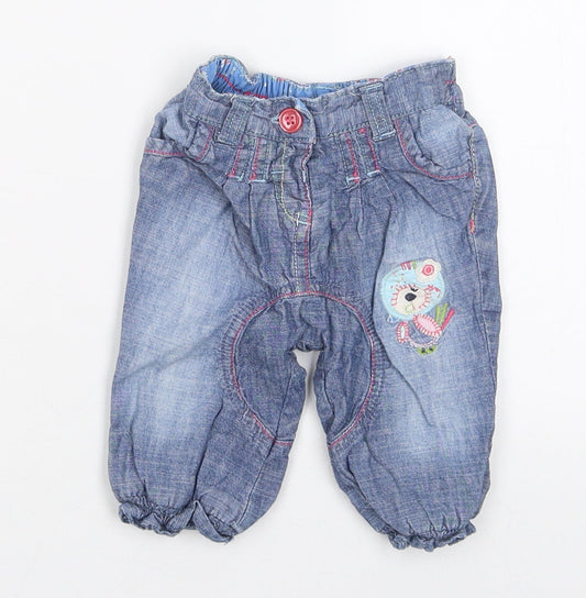 NEXT Girls Blue Jeans Size 3-6 Months