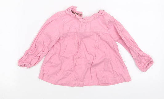 Monsoon Girls Pink Basic T-Shirt Size 6-9 Months