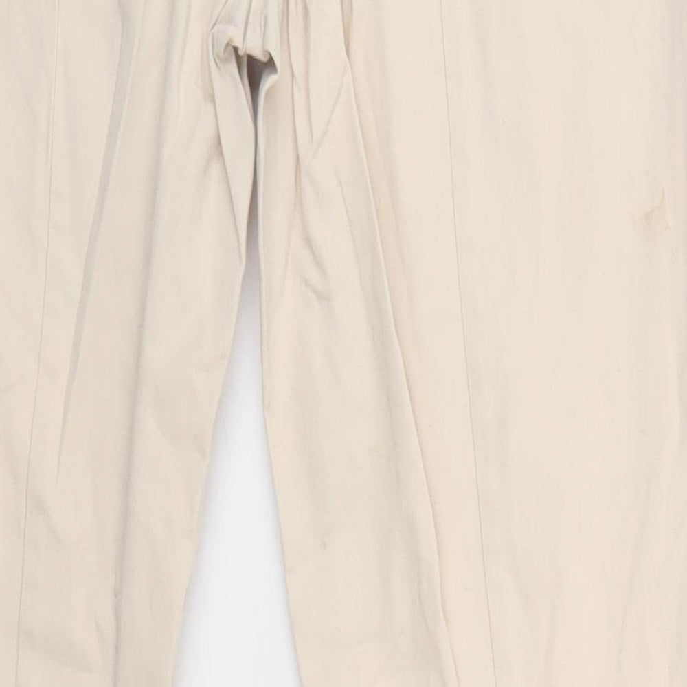 Womens UK Size 8 Gap Regular Fit Beige Trousers