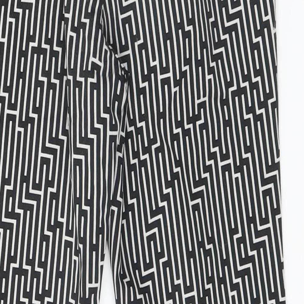 Womens UK Size 6 H&M Regular Fit Black Trousers