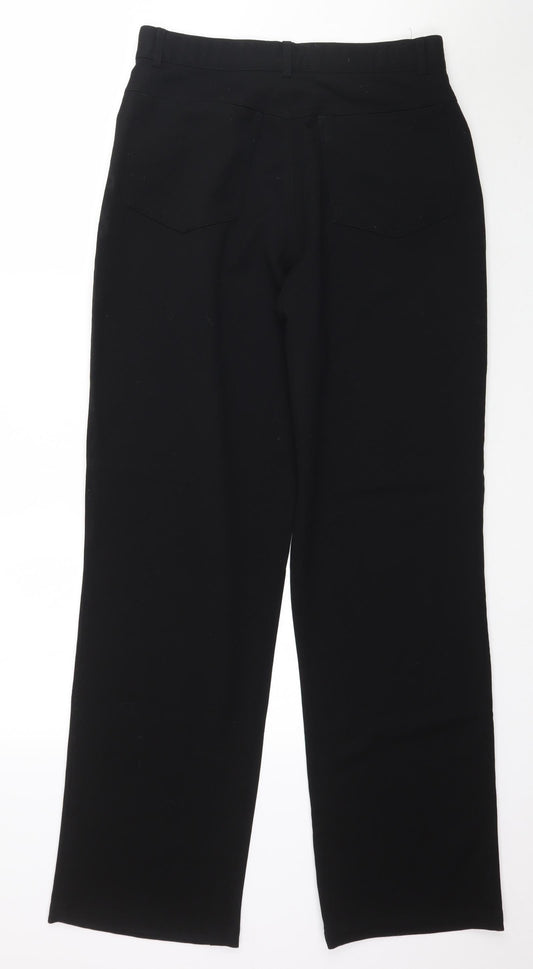 Duke Womens Black Trousers Size M L32 in