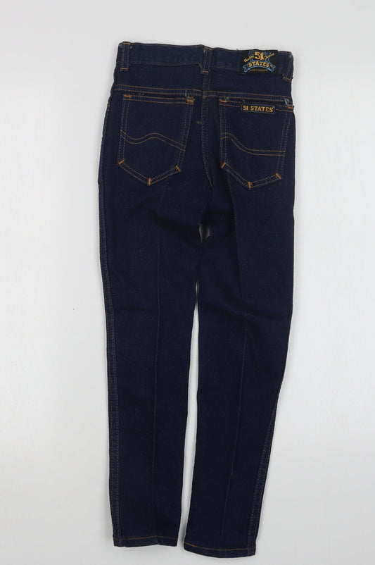 51 States Girls Blue Denim Straight Jeans