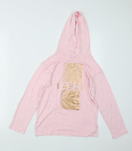 TU Girls Pink Pullover Hoodie Size 9 Years