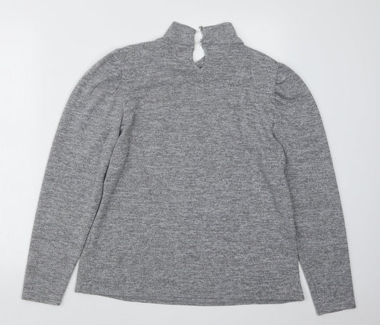 Womens UK Size 16 M&Co Grey Pullover Jumper