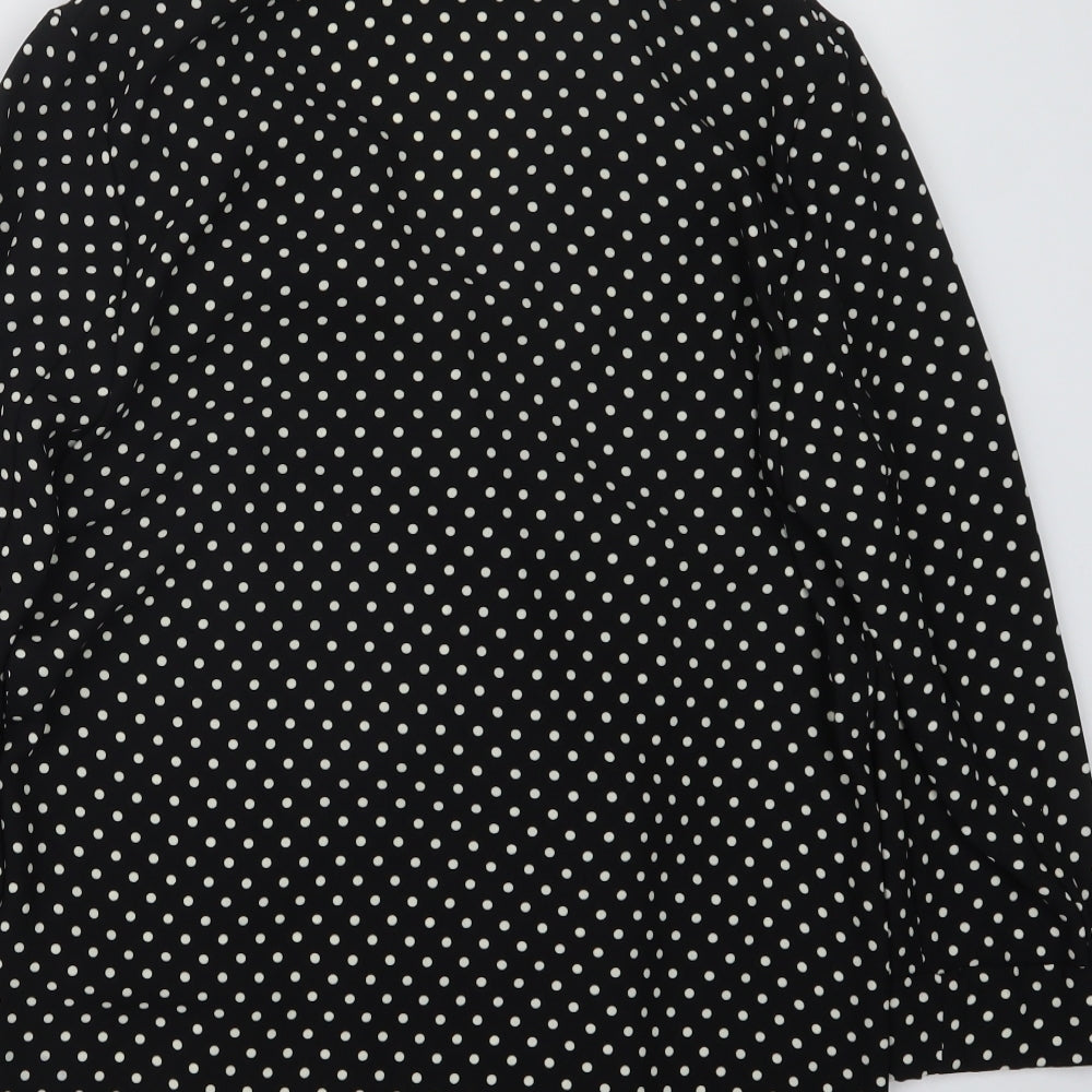 F&F Womens Black Polka Dot Jacket Size 8