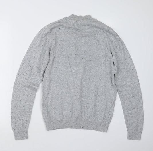 New Look Mens Grey Knit Pullover Jumper Size S