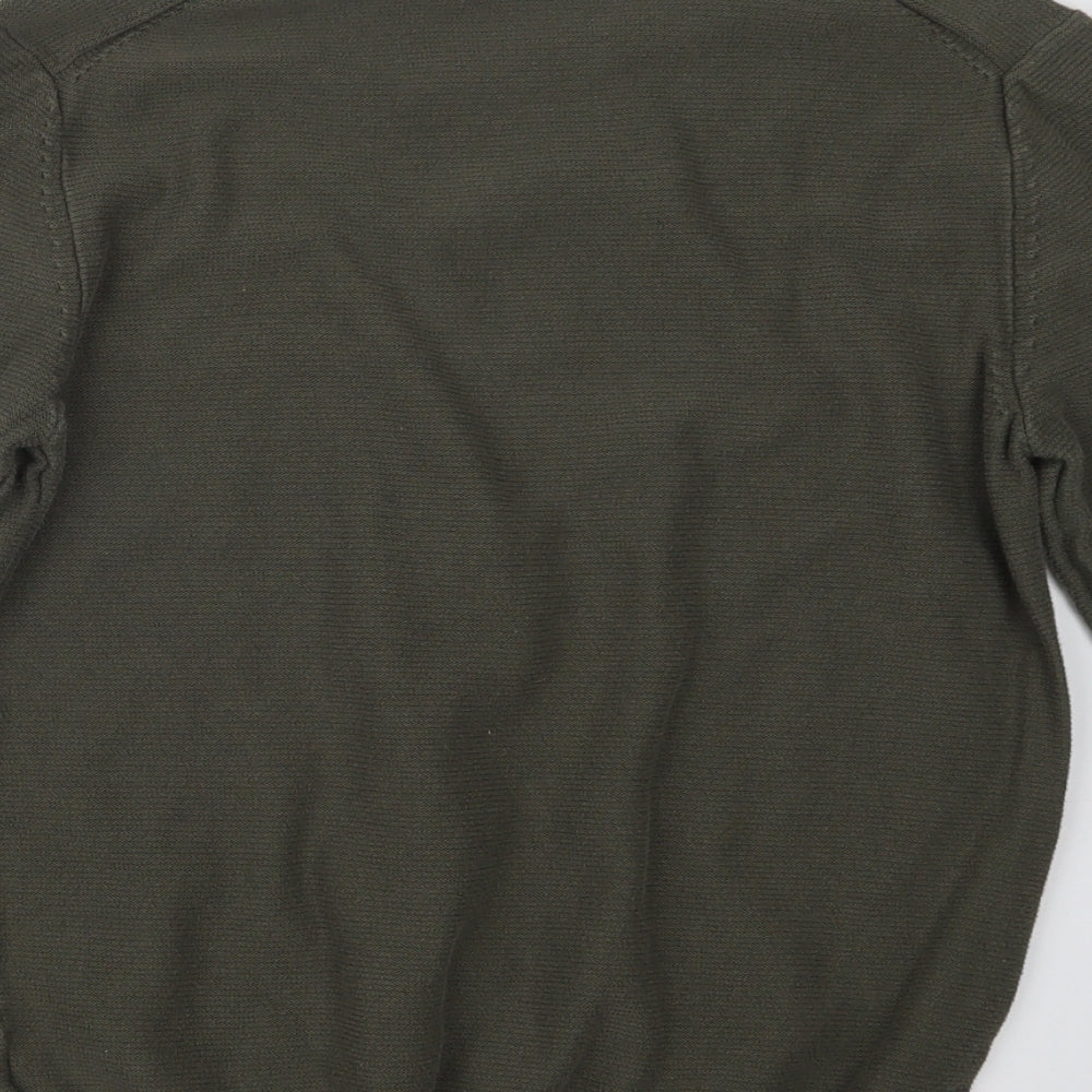 Primark Mens Green Knit Pullover Jumper Size S
