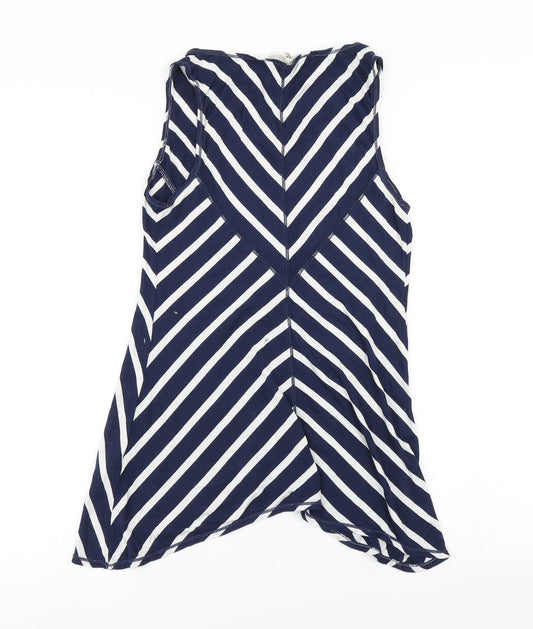 Womens UK Size S Max Studio Blue Basic Tank