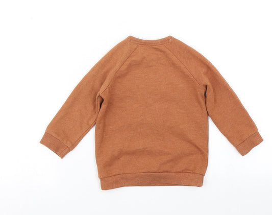 George Boys Brown Basic T-Shirt Size 9-12 Months
