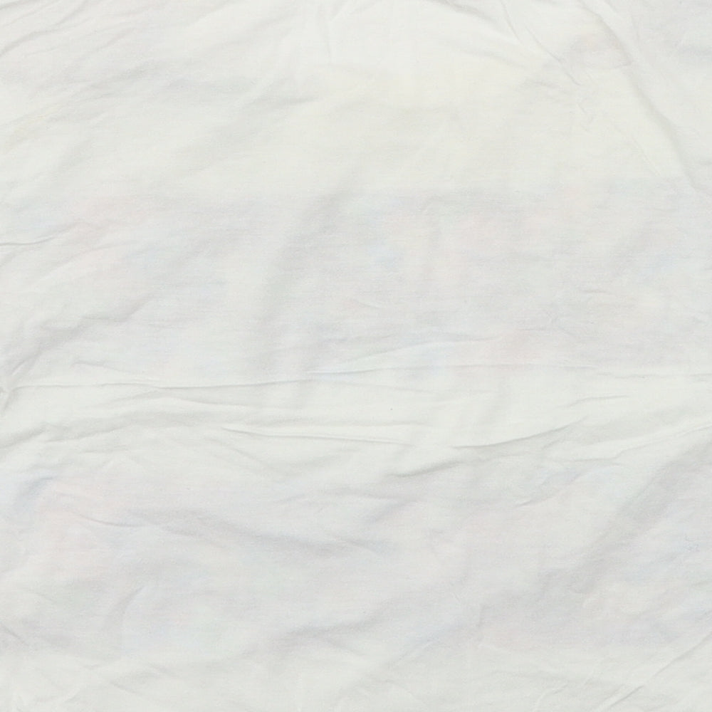 Miss Selfridge Womens White Striped Jersey Basic T-Shirt Size 10