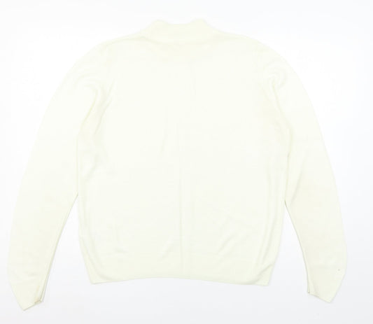 Womens UK Size 10 St Michael White Pullover Jumper