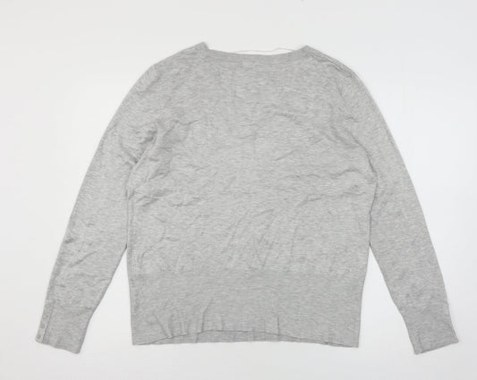 F&F Womens Grey Knit Pullover Jumper Size 18