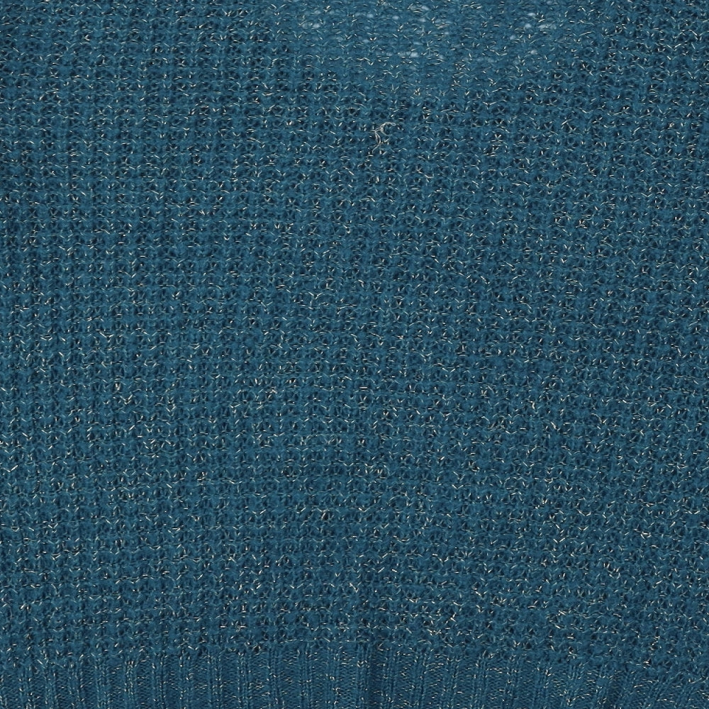 George Womens Blue Knit Pullover Jumper Size 12