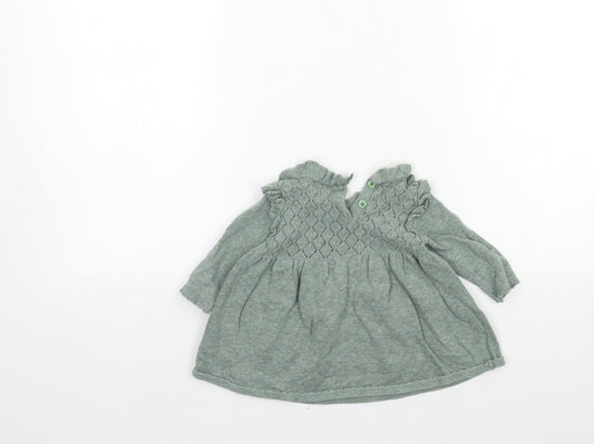 NEXT Baby Green Jumper Dress Size 0-3 Months