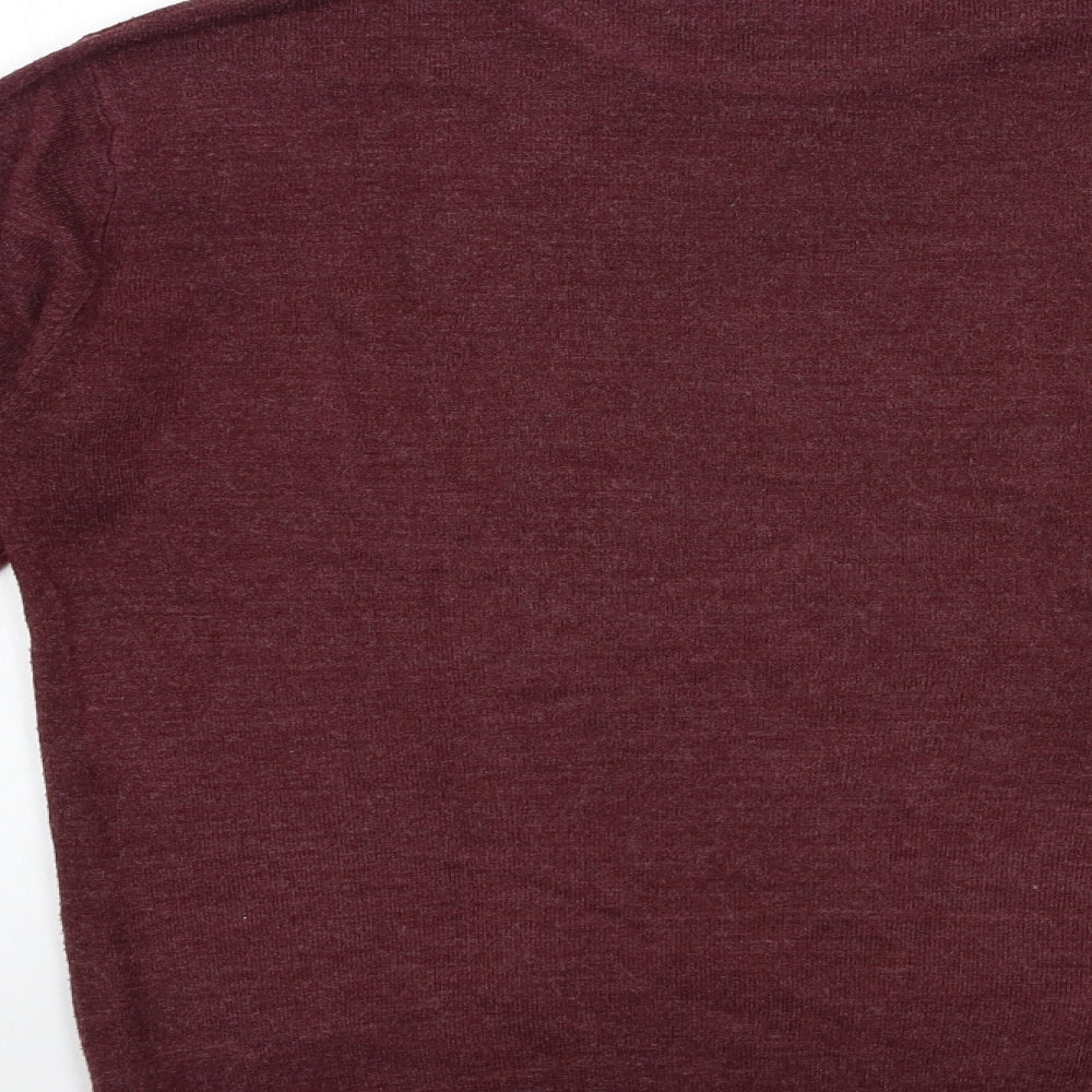 Cedar Wood State Mens Red Knit Pullover Jumper Size M